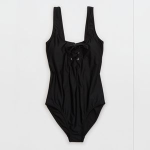 Aerie tie front one piece